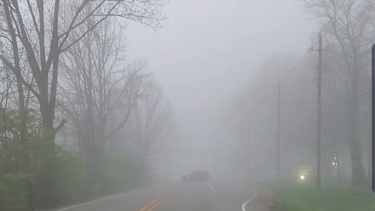 Central Illinois Fog Warning: Dense Patches Reduce Visibility On I-55, I-72 Through Mid-Morning