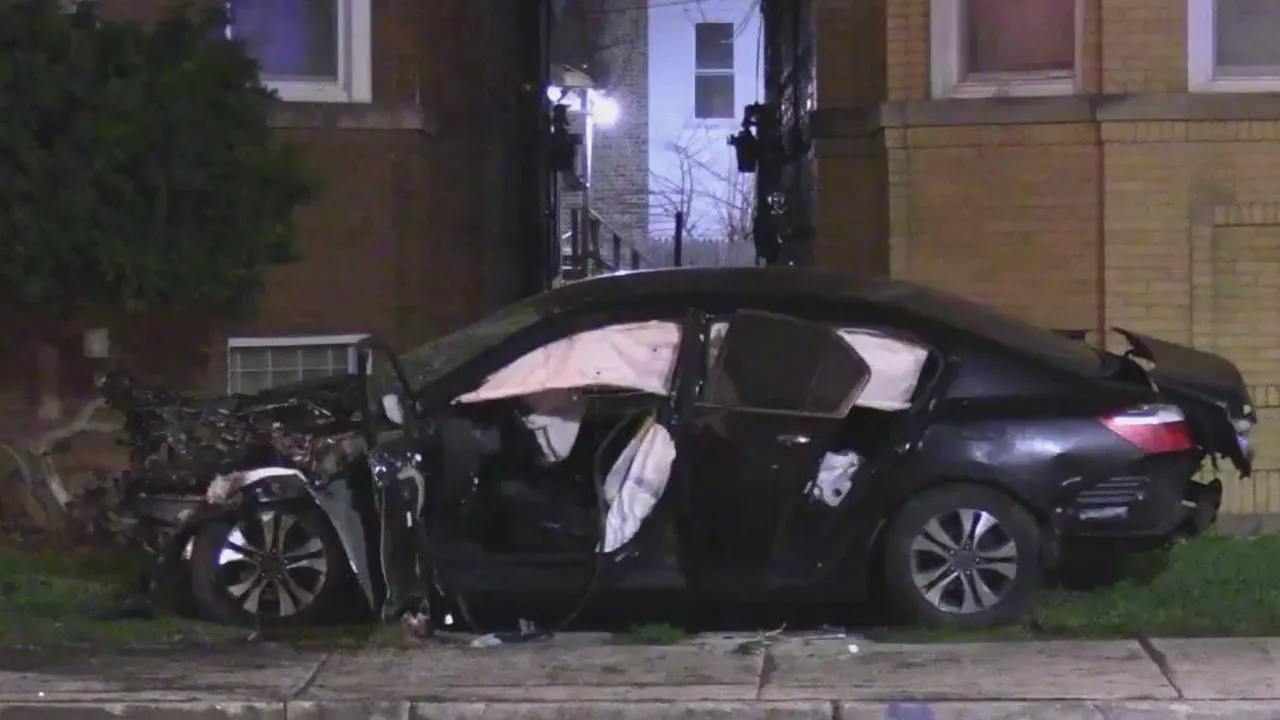Chicago Man Killed, Passenger Injured In High-Speed Crash On Central Avenue