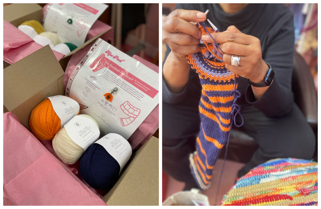 Caleb Williams Says His New Bears Scarf From Beverly Knit Shop Miss Purl Is ‘Pretty Fire’