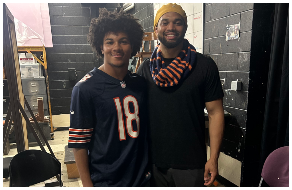 Caleb Williams Says His New Bears Scarf From Beverly Knit Shop Miss Purl Is ‘Pretty Fire’