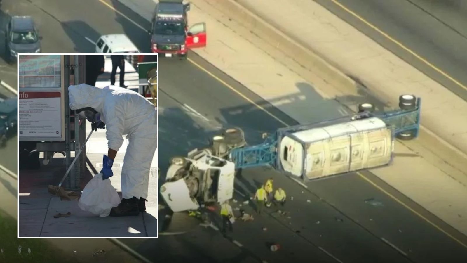 Overturned Semi Truck on I-55 Sparks Major Delays in Burr Ridge; Hazmat Crews Respond to Epoxy Spill
