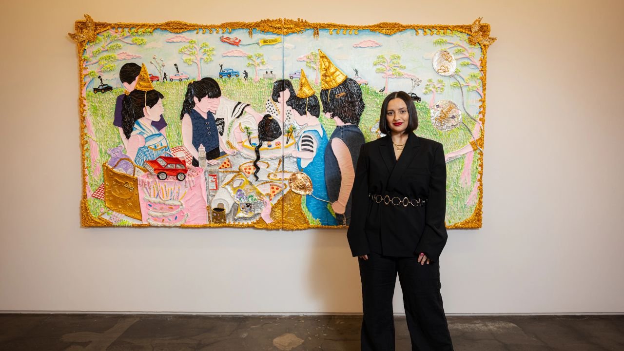 Yvette Mayorga’s ‘Latinx-oco’ Art Explores First-Generation Life in Chicago With Bold Layers and Rococo Flair