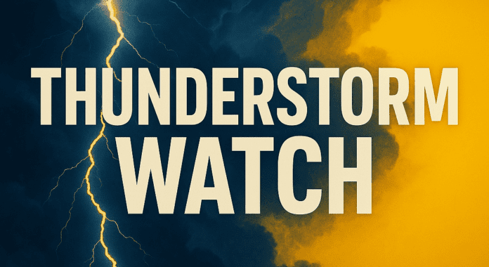 Iowa Weather Alert: Thunderstorm Watch Issued for 12 Northwestern Counties Through Early Tuesday