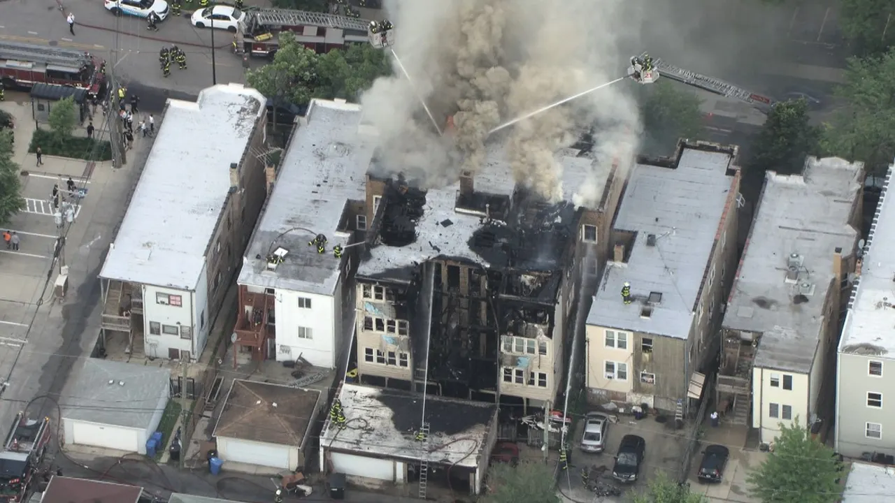Fire Destroys North Park Apartment Building, Displaces Five Families in Chicago