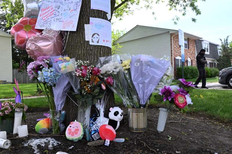 Candlelight vigil or memorial setup