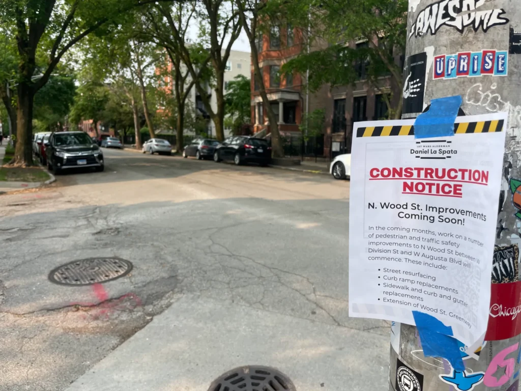 Wood Street In West Town To Become One-Way — After Years Of Debate Over Bike Lanes