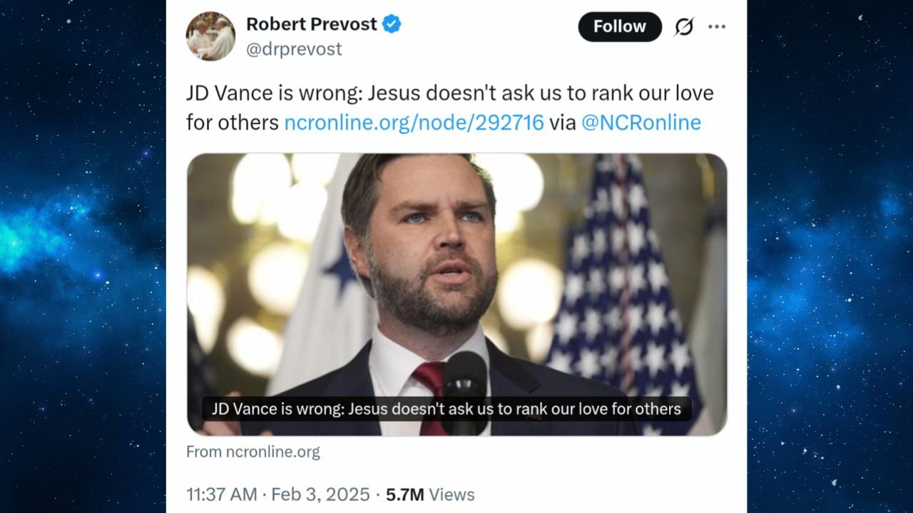Chicago Cardinal Rebukes JD Vance Over ‘Love for Others’ Comments in Viral Tweet