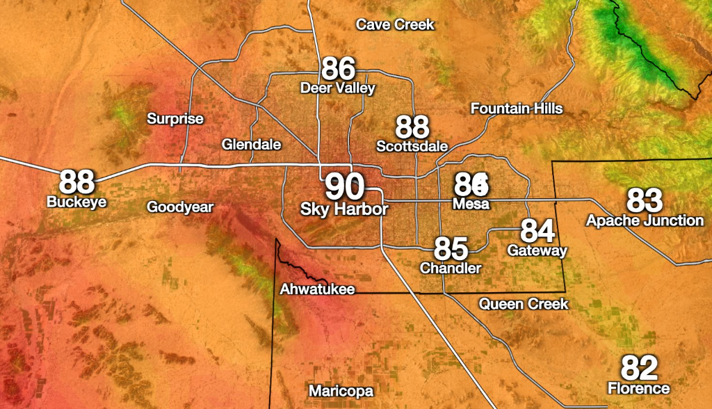 Arizona Weather Brings Cloudy Skies and Light Rain to Phoenix as Cooler Temps Settle In